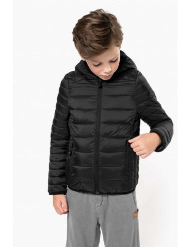 KAR-K6112-KIDS' LIGHTWEIGHT HOODED PADDED JACKET
